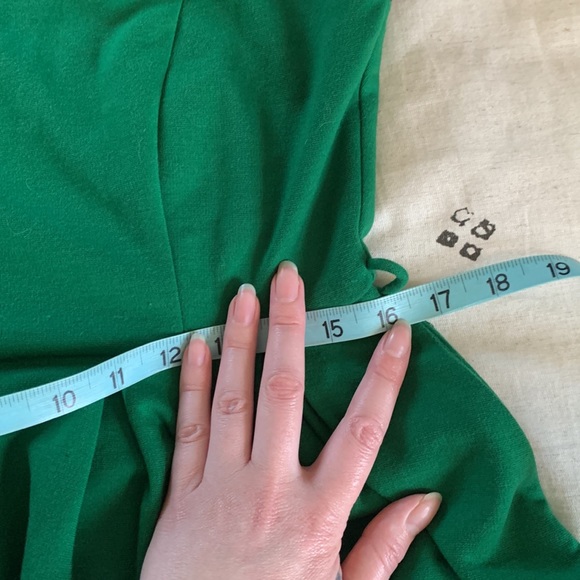 Double Zero black & Kelly green colorblock dress L - Picture 9 of 9